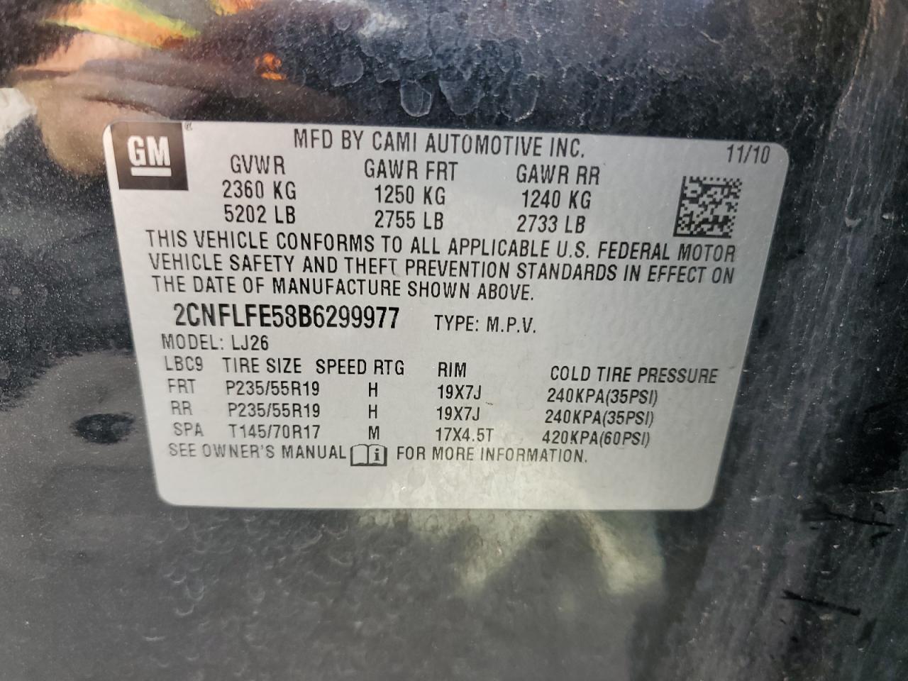 2011 CHEVROLET EQUINOX