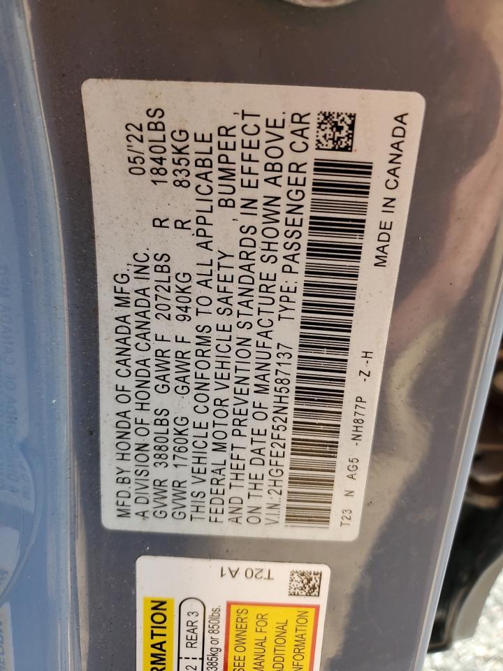 2022 HONDA CIVIC
