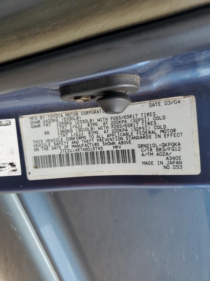 2004 TOYOTA 4Runner