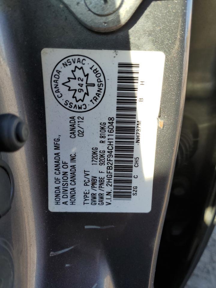 2012 HONDA CIVIC