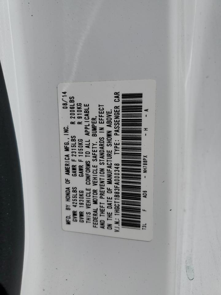 2015 HONDA ACCORD