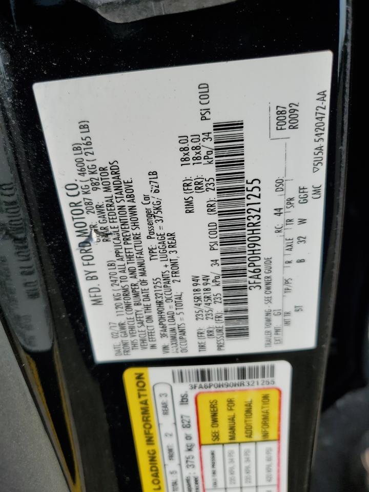 2017 FORD FUSION