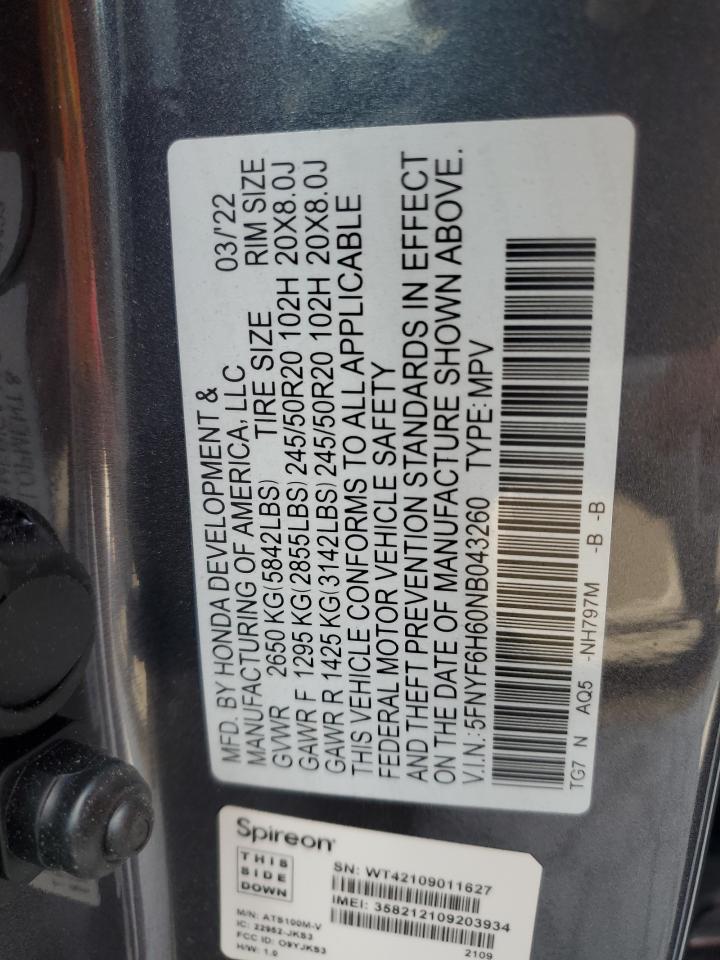 2022 HONDA PILOT