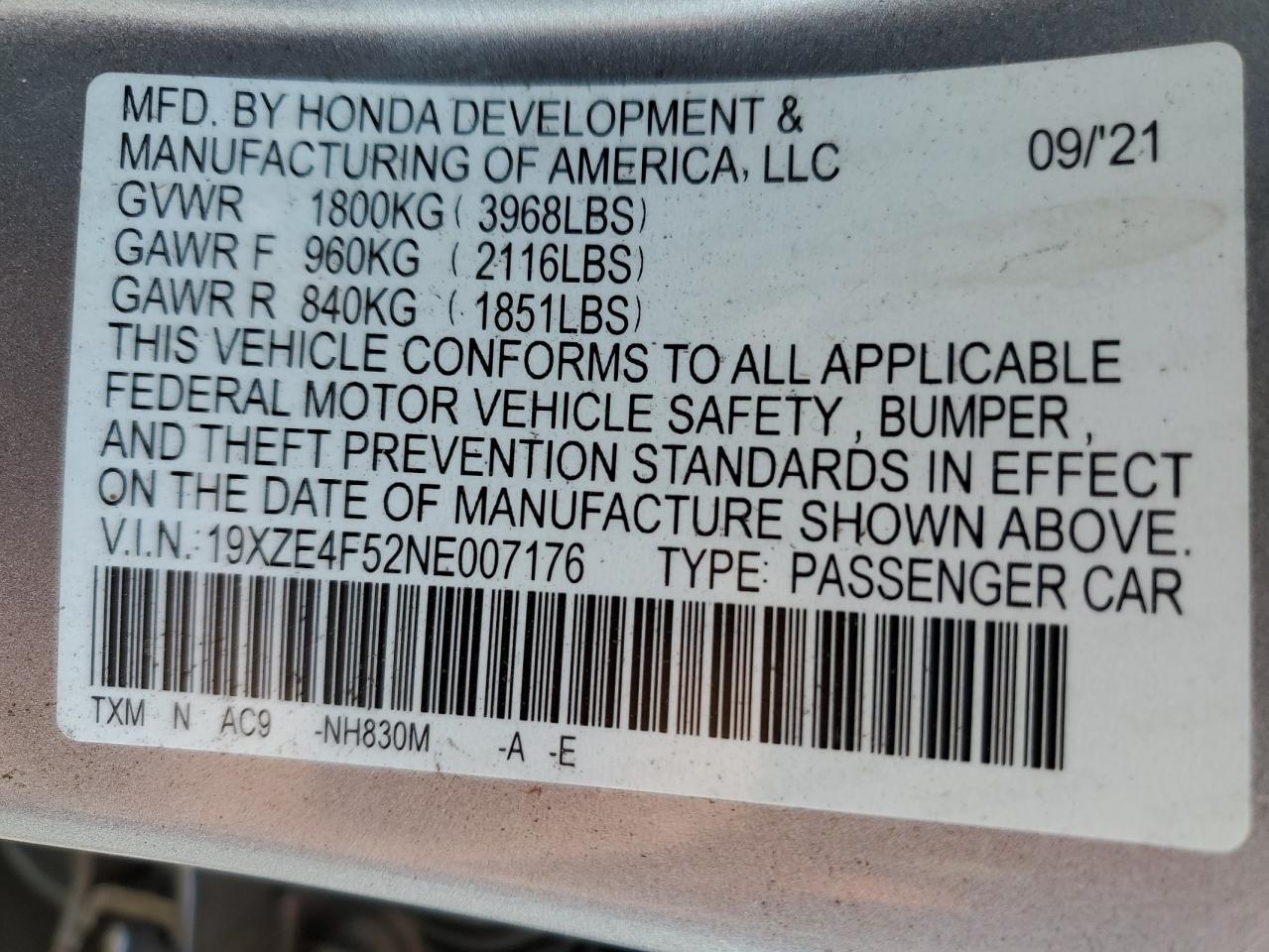 2022 HONDA Insight