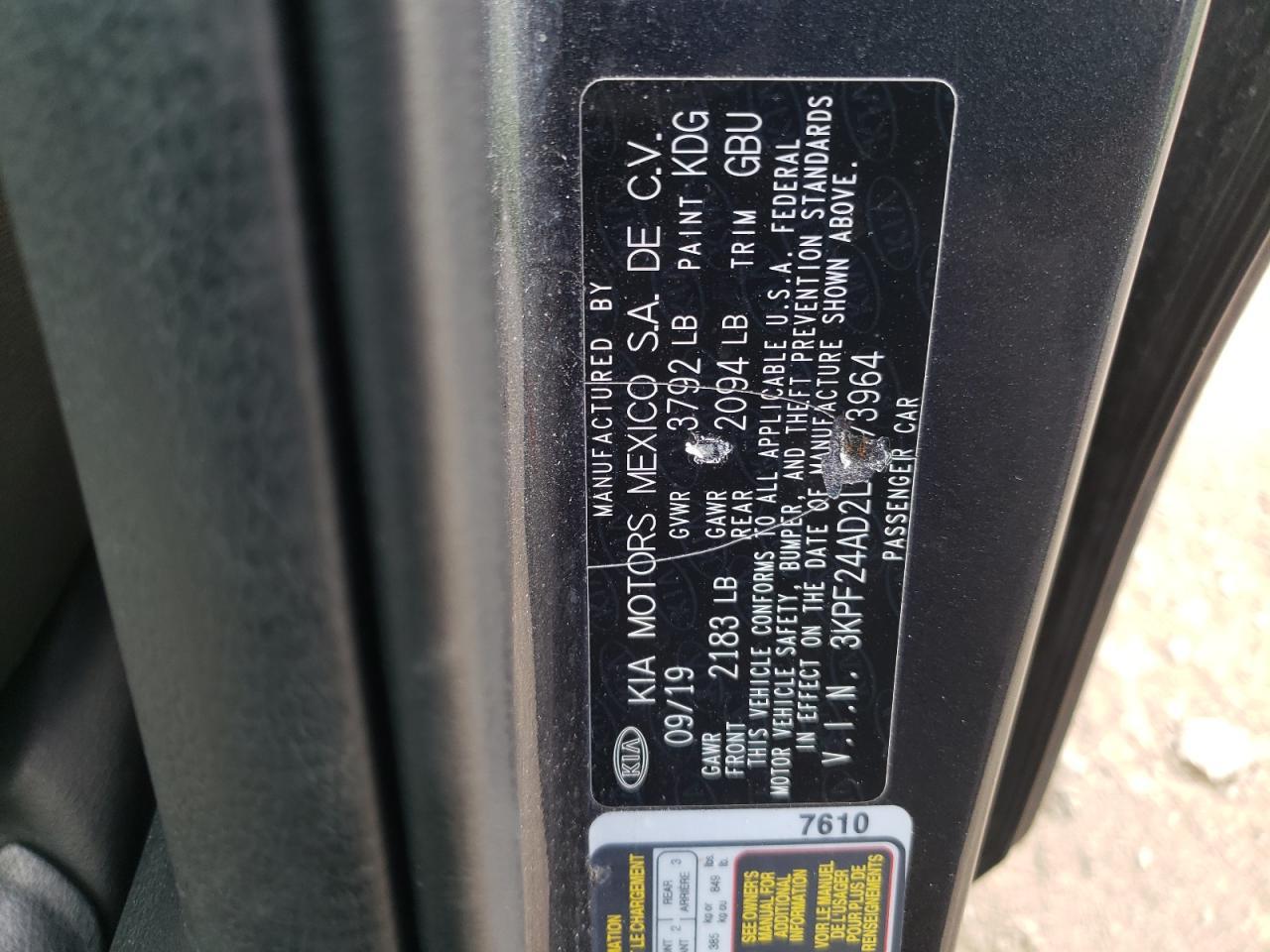 2020 KIA FORTE