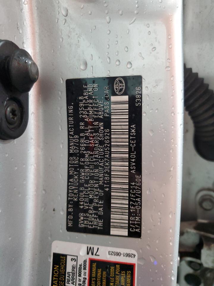 2010 TOYOTA CAMRY
