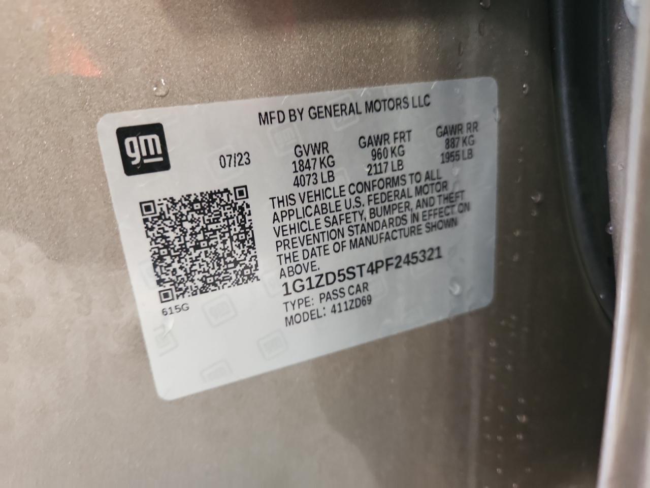 2023 CHEVROLET MALIBU