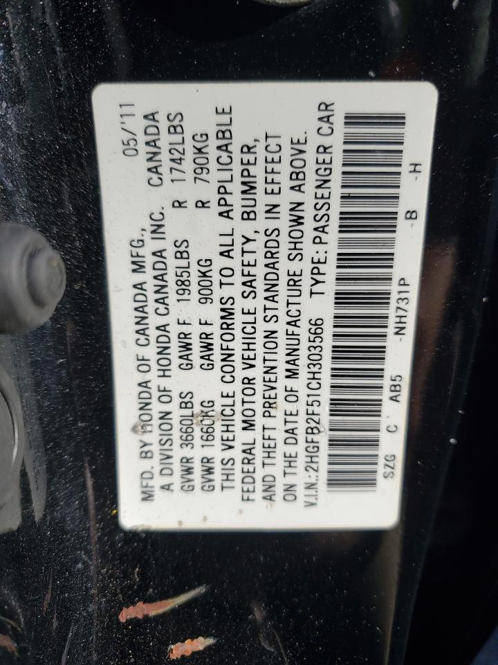 2012 HONDA CIVIC