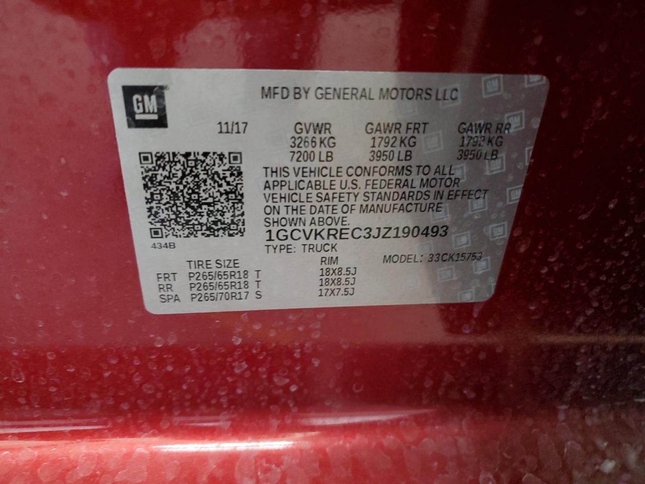 2018 CHEVROLET Silverado