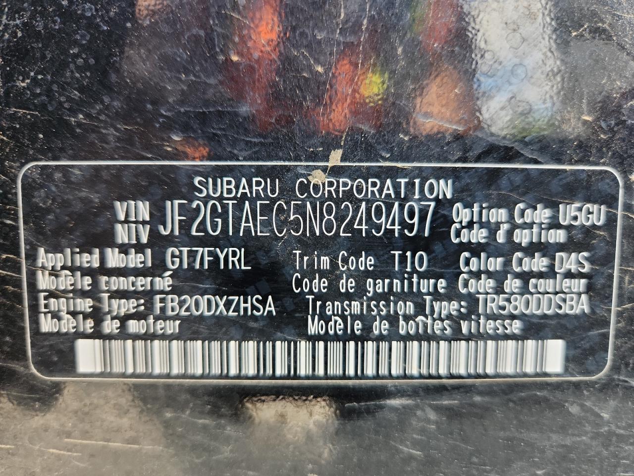 2022 SUBARU Crosstrek