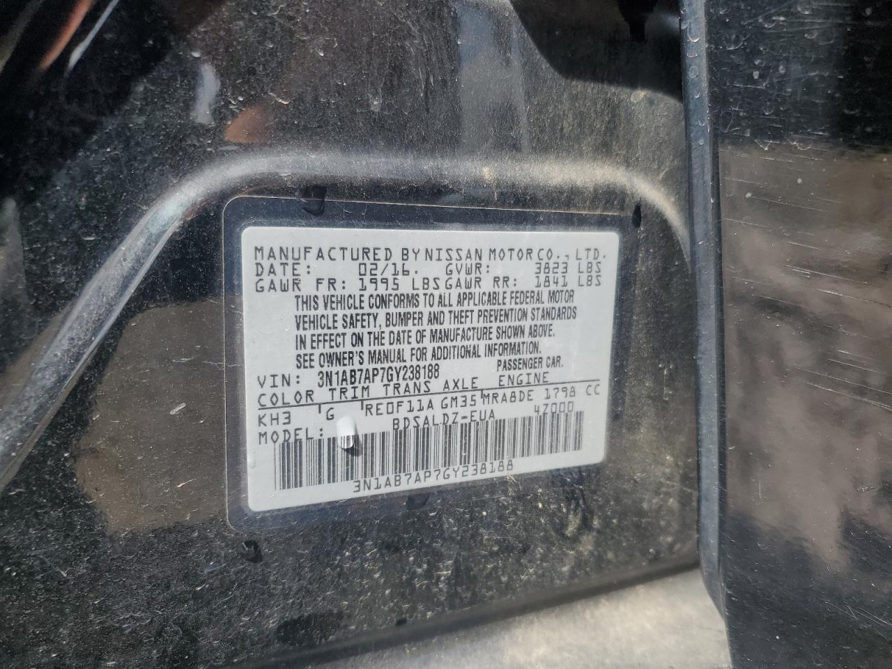 2016 NISSAN SENTRA