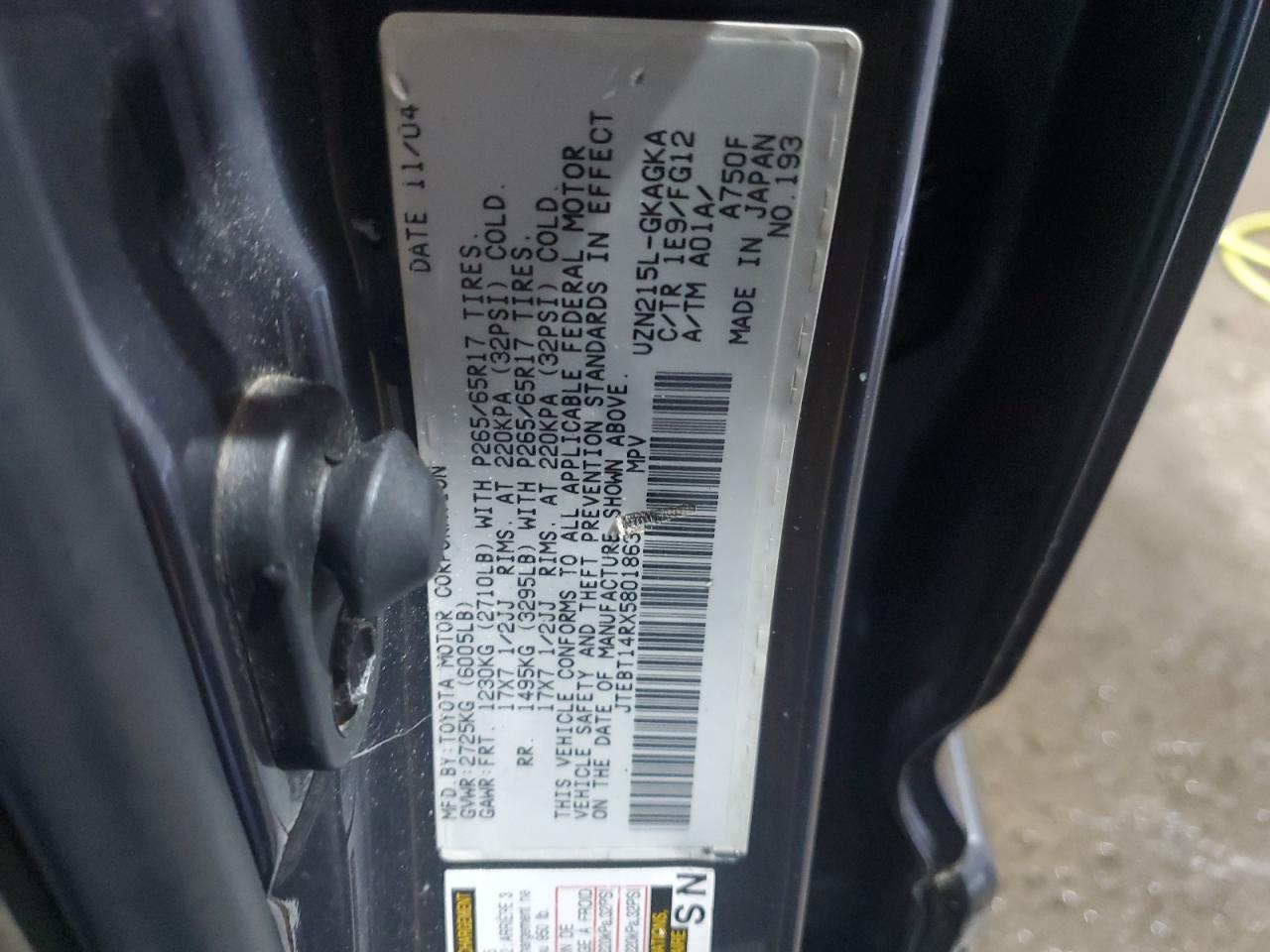 2005 TOYOTA 4Runner