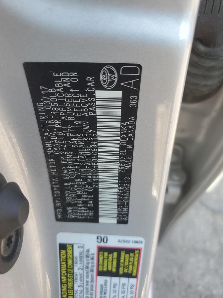 2017 TOYOTA COROLLA