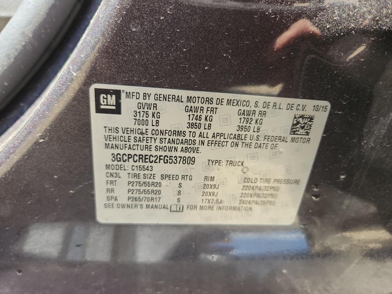2015 CHEVROLET Silverado