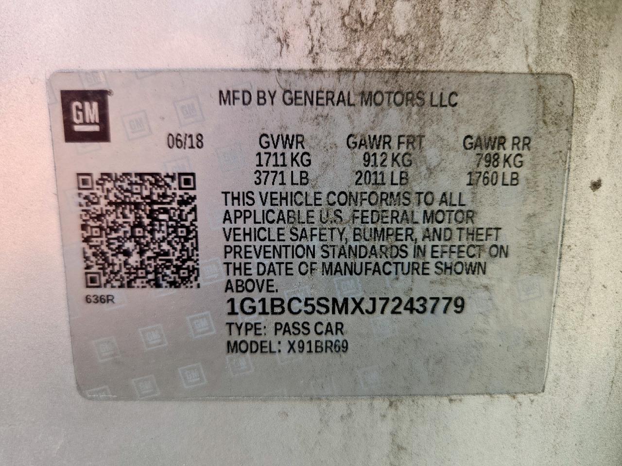 2018 CHEVROLET CRUZE