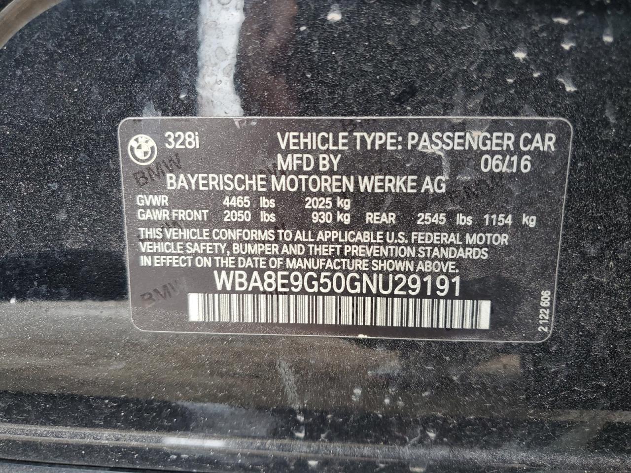 2016 BMW 3 SERIES