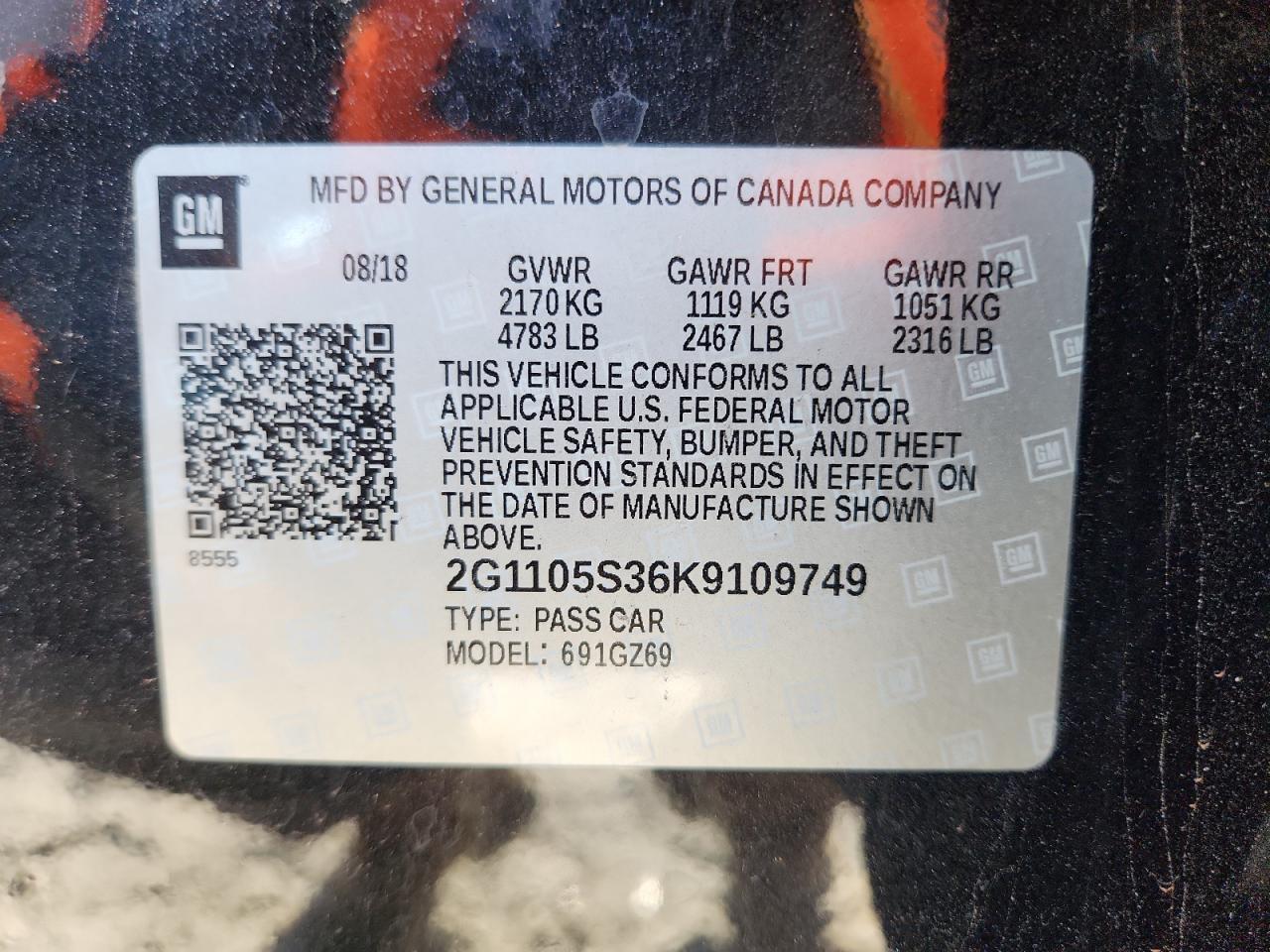 2019 CHEVROLET IMPALA