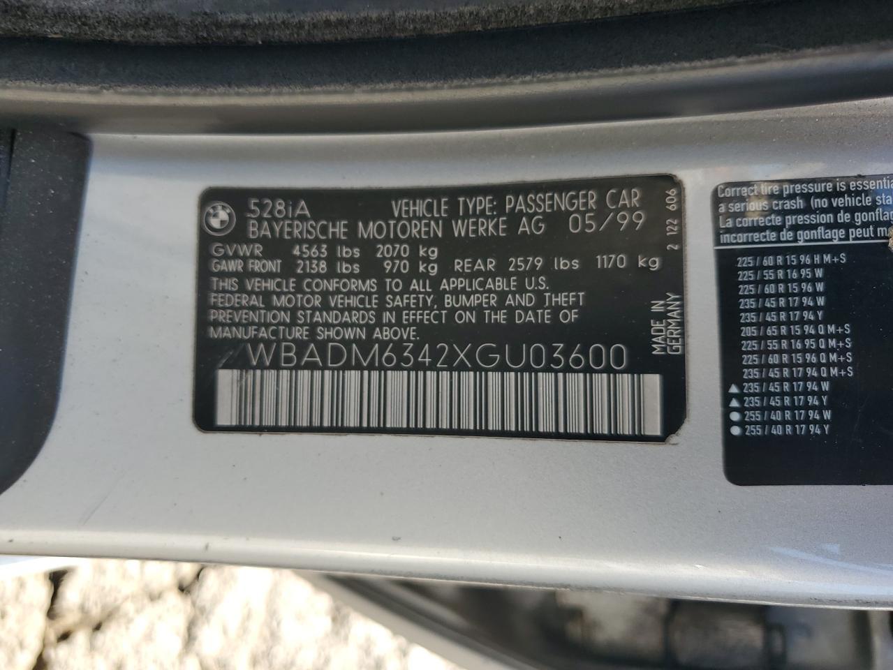 1999 BMW 5 series