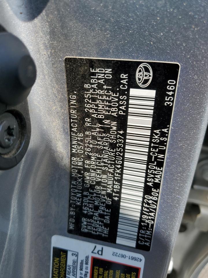 2016 TOYOTA CAMRY