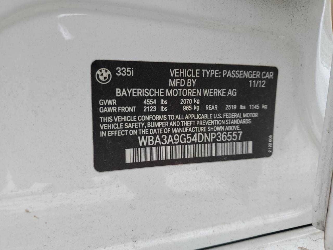 2013 BMW 3 SERIES