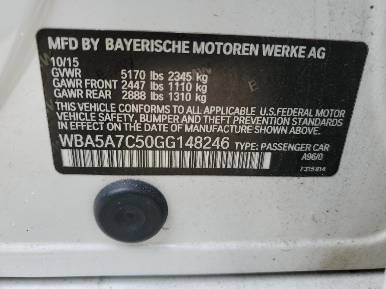 2016 BMW 5 series