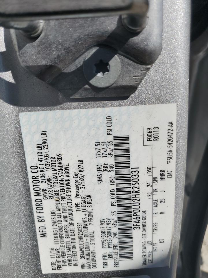 2017 FORD FUSION