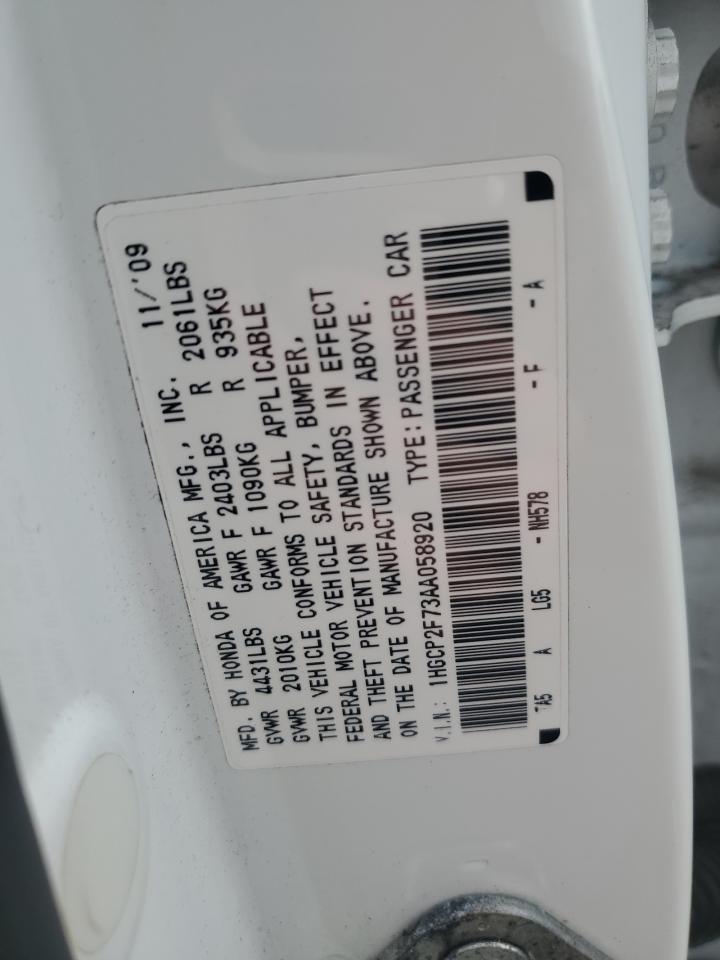 2010 HONDA ACCORD