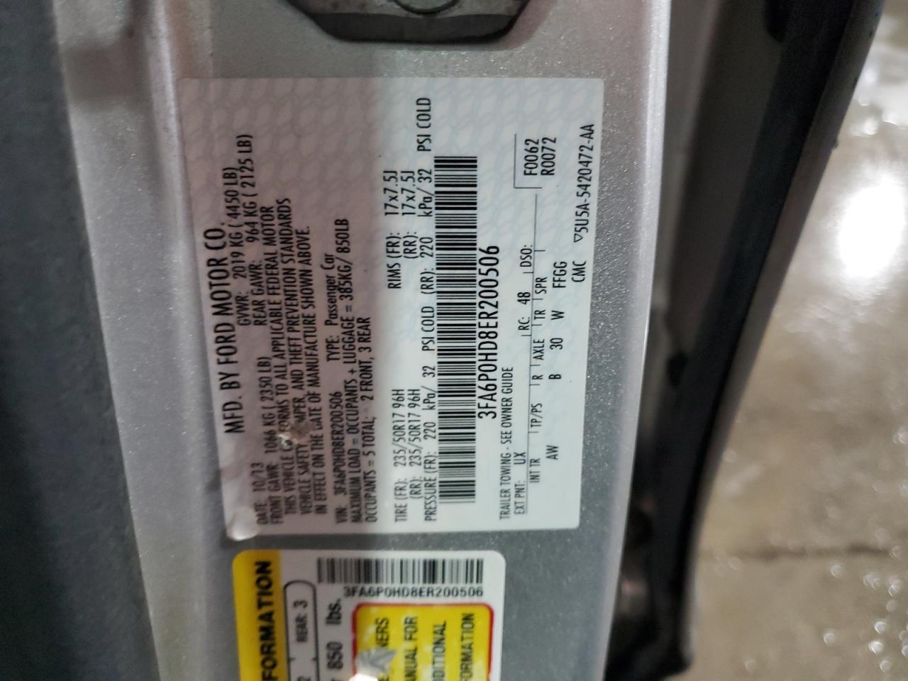 2014 FORD FUSION