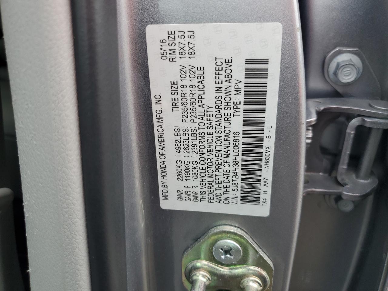 2017 ACURA RDX