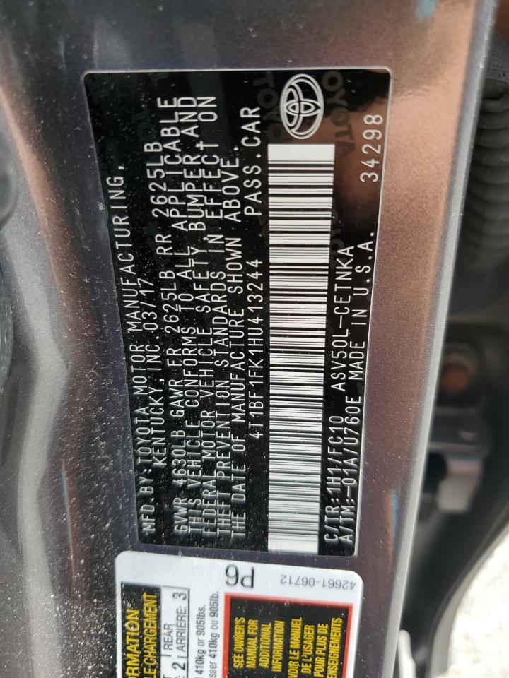 2017 TOYOTA CAMRY