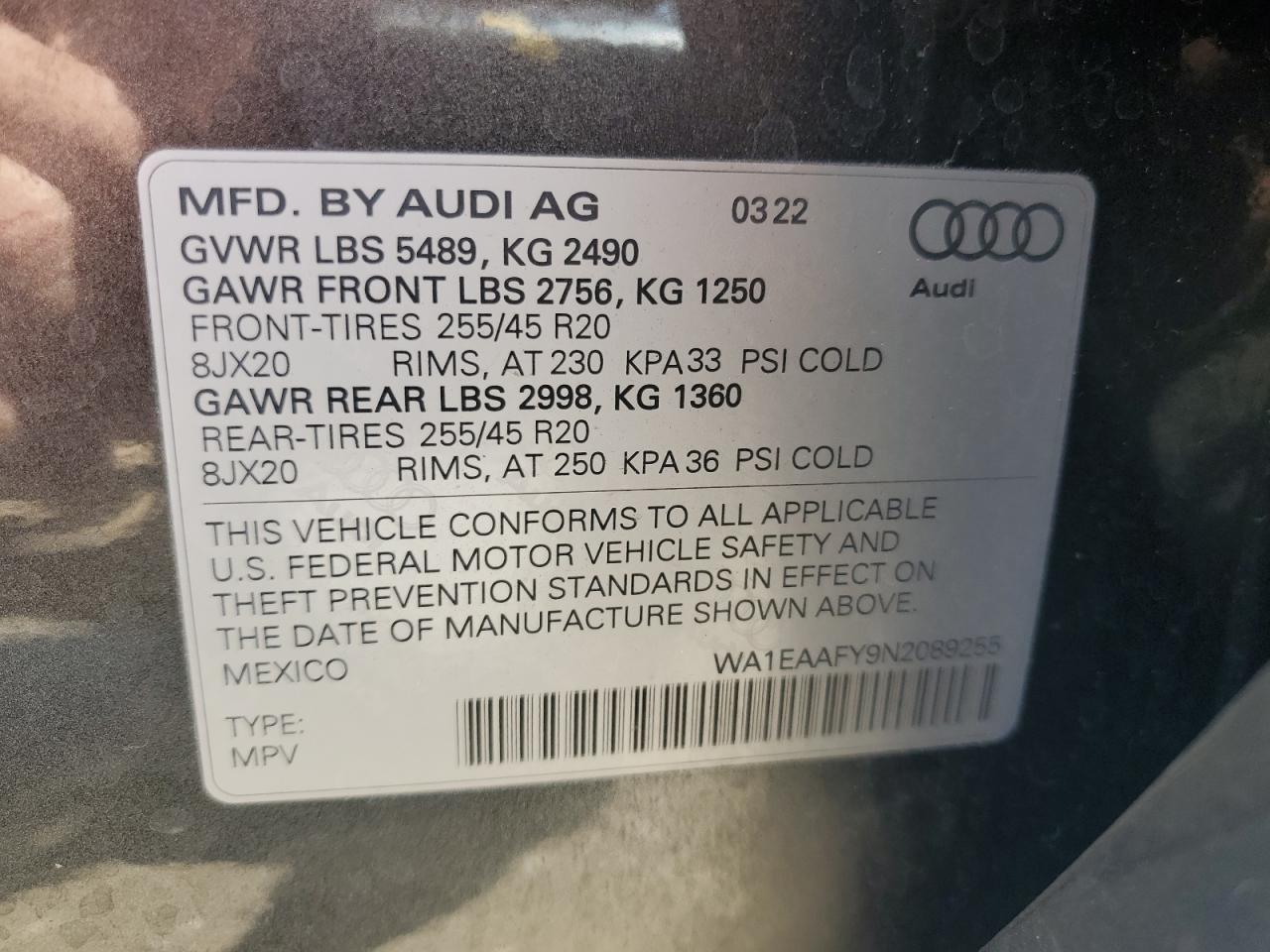 2022 AUDI Q5