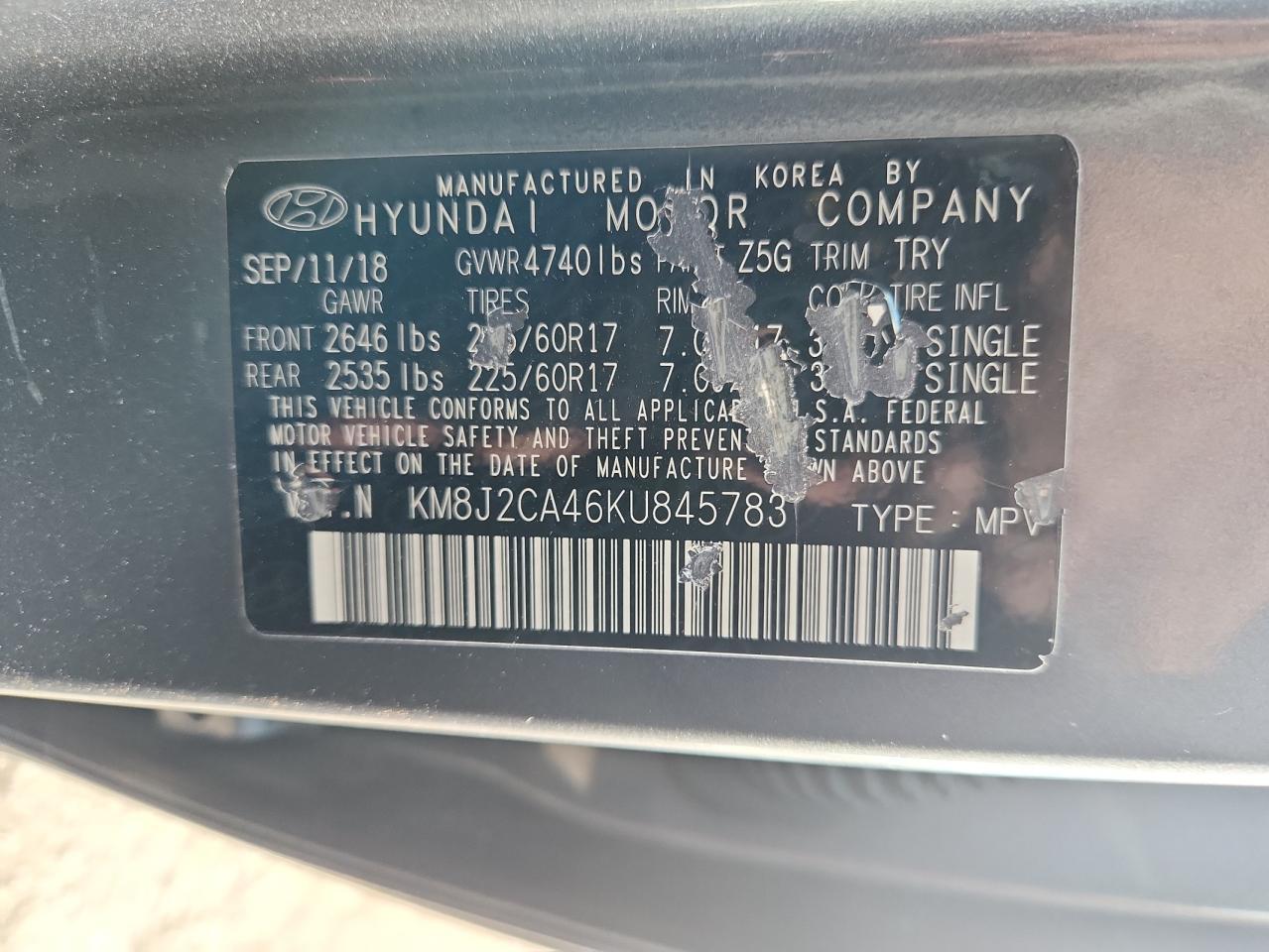 2019 HYUNDAI TUCSON