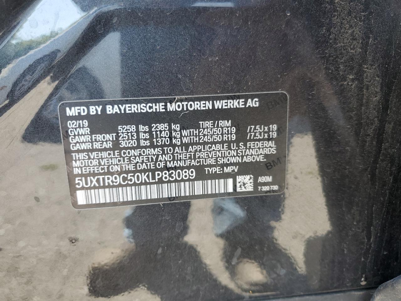 2019 BMW X3