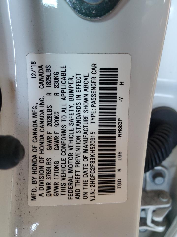 2019 HONDA CIVIC