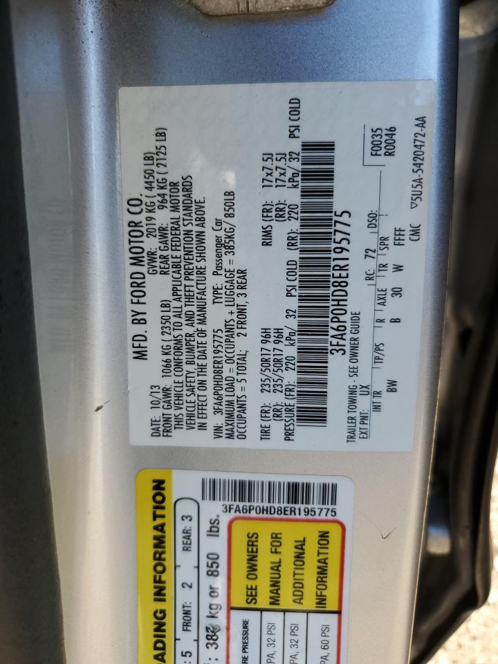 2014 FORD FUSION