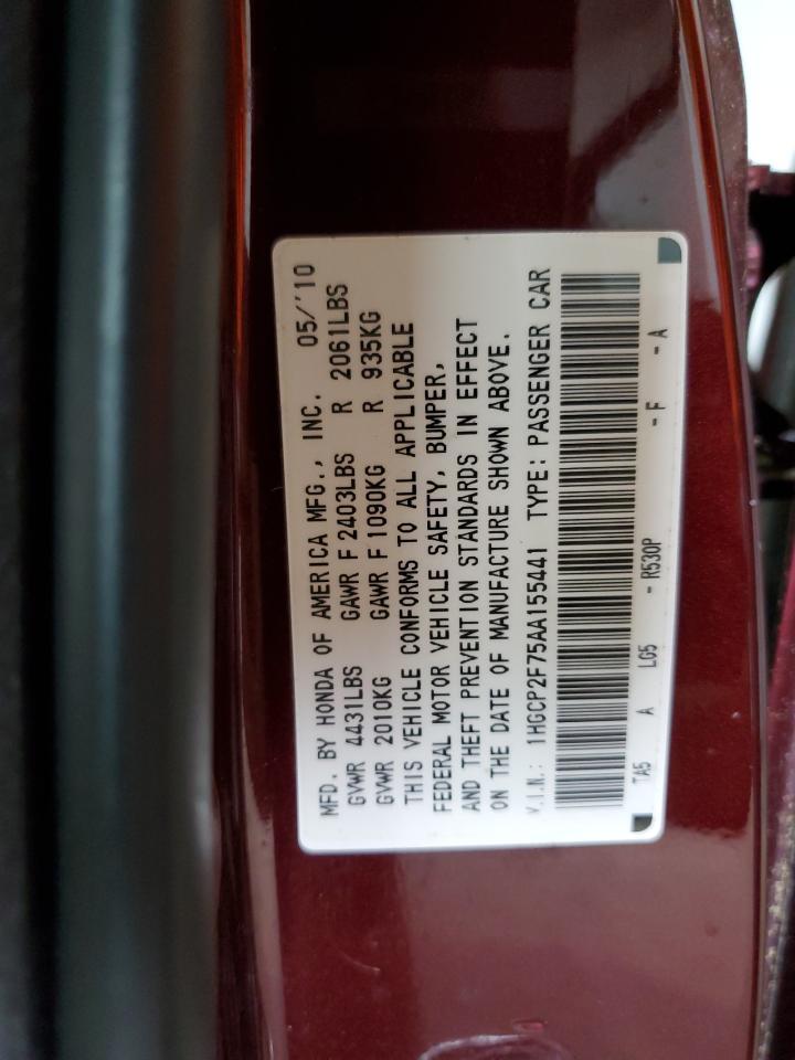 2010 HONDA ACCORD