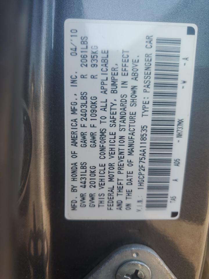 2010 HONDA ACCORD