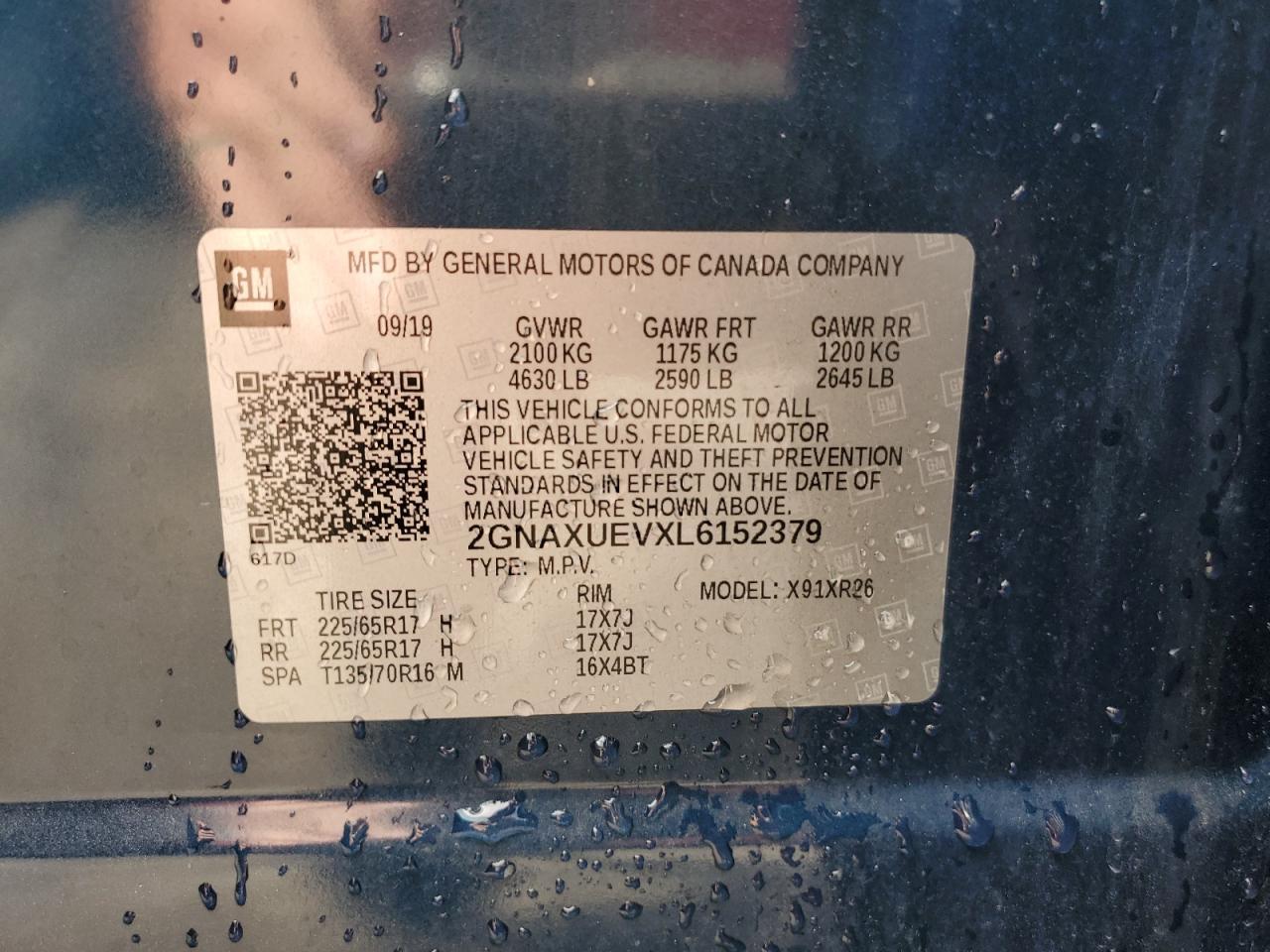 2020 CHEVROLET EQUINOX
