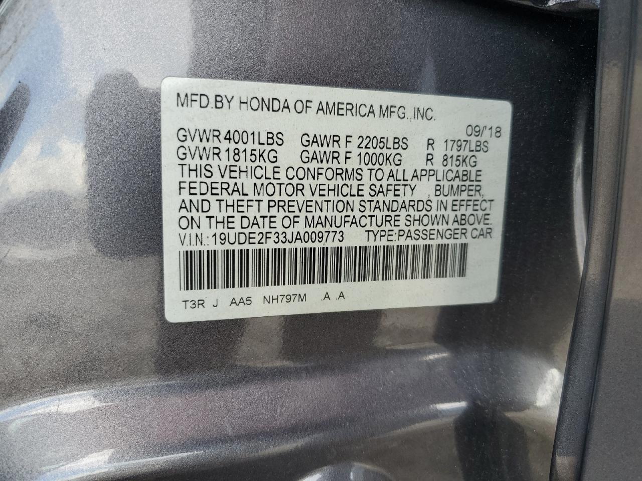 2018 ACURA ILX