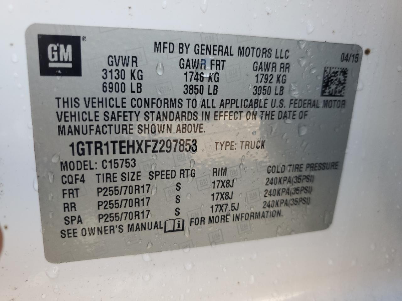 2015 GMC Sierra