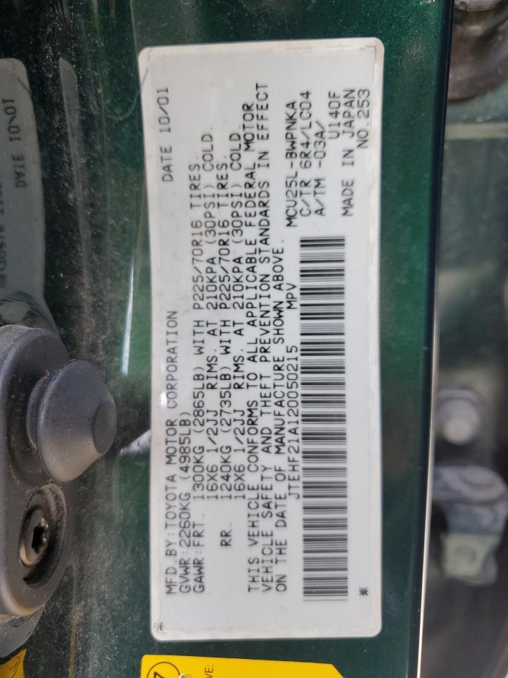 2002 TOYOTA HIGHLANDER