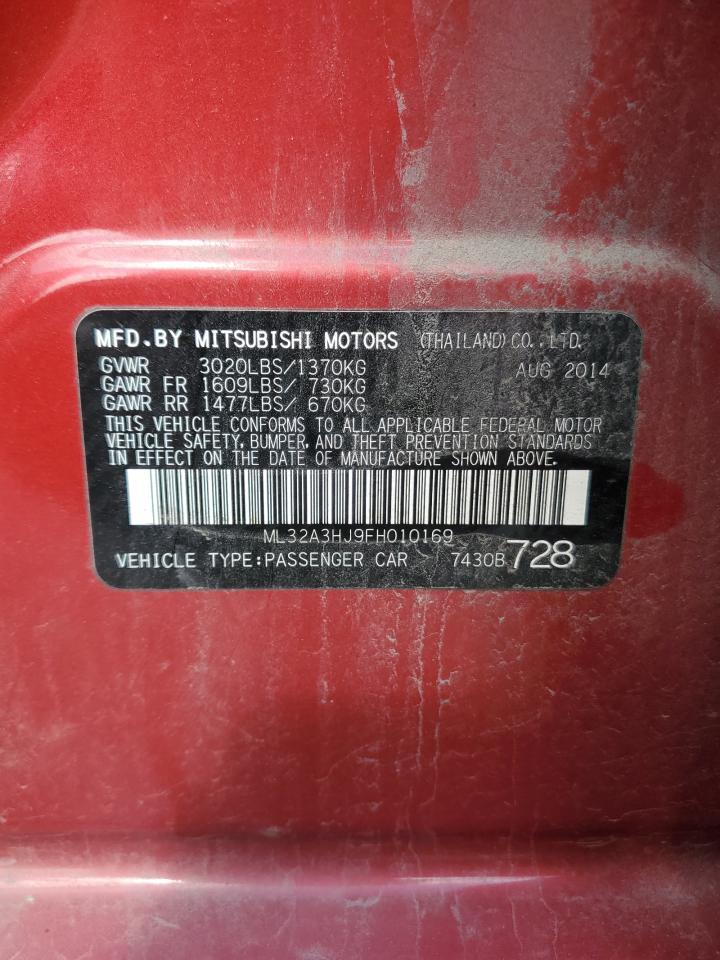 2015 MITSUBISHI MIRAGE