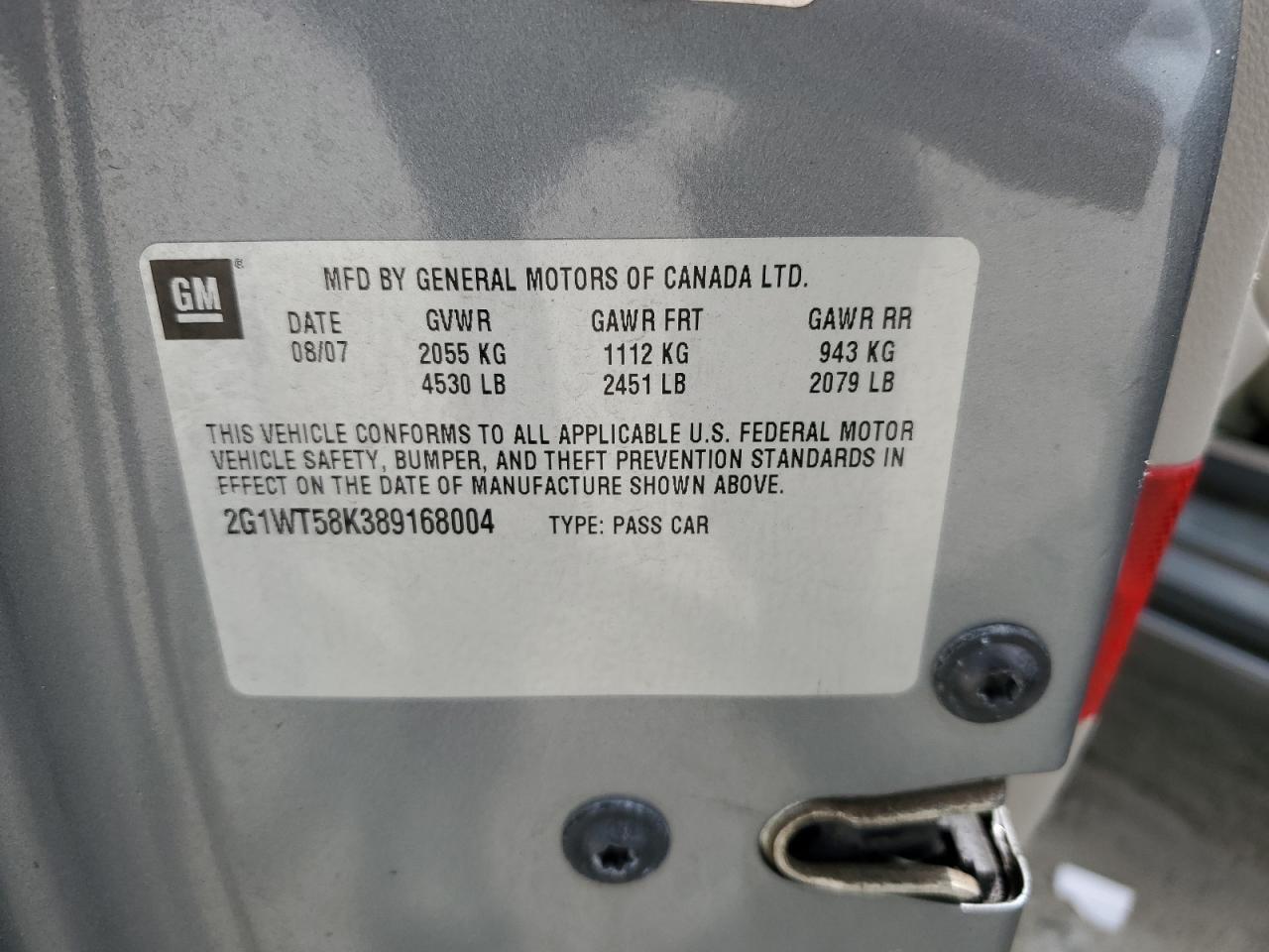 2008 CHEVROLET IMPALA