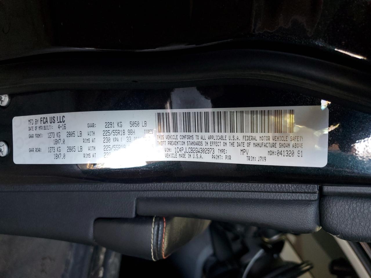 2016 JEEP CHEROKEE