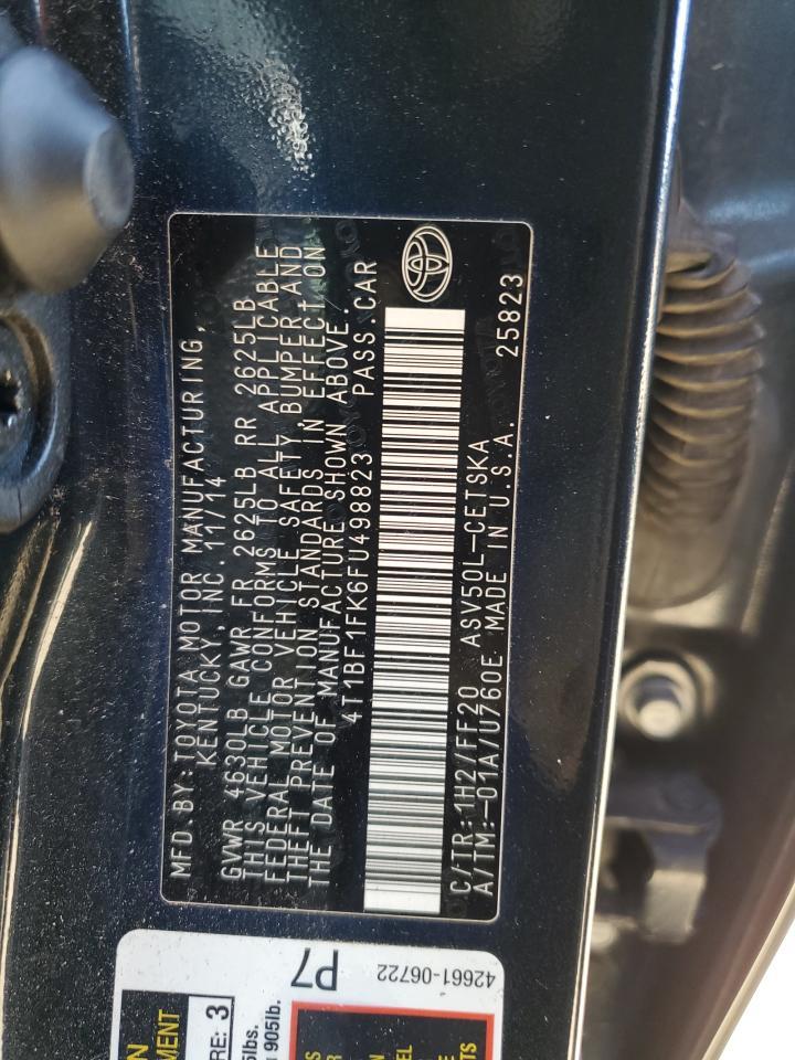 2015 TOYOTA CAMRY