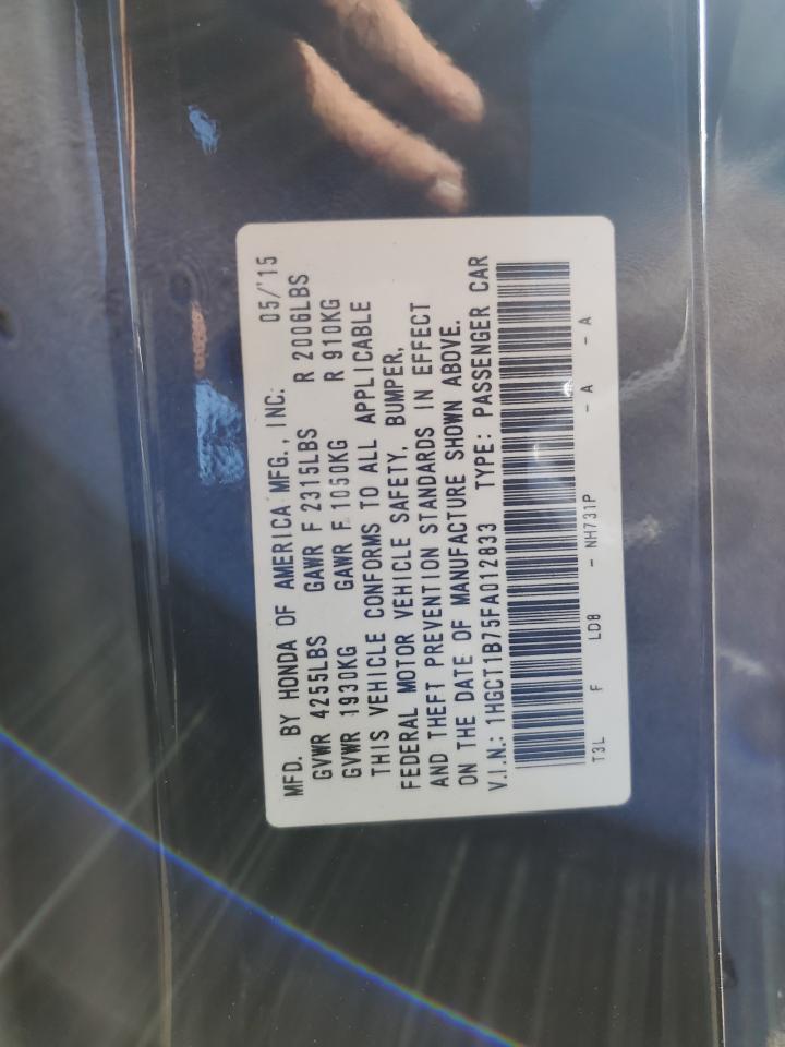 2015 HONDA ACCORD