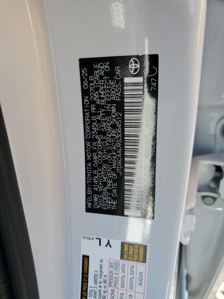 2025 TOYOTA PRIUS