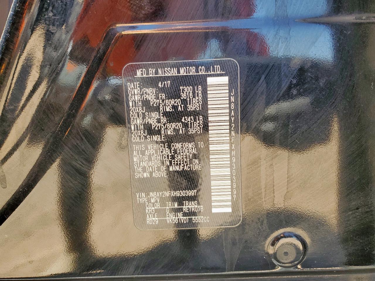 2017 NISSAN Armada
