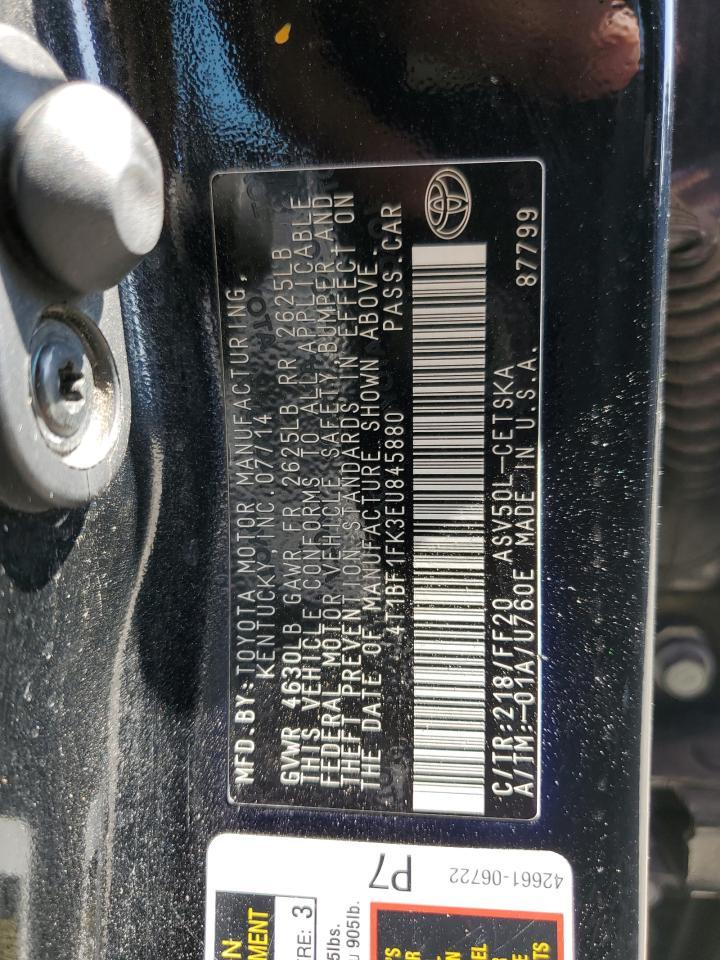 2014 TOYOTA CAMRY