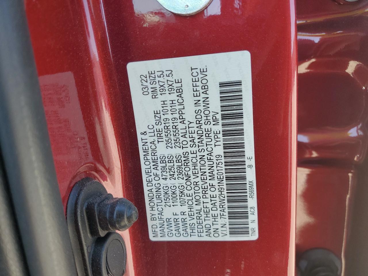 2022 HONDA CR-V